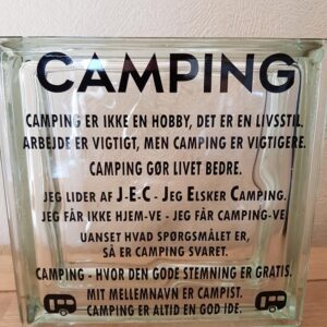 Lyssten med citat til camping elskeren
