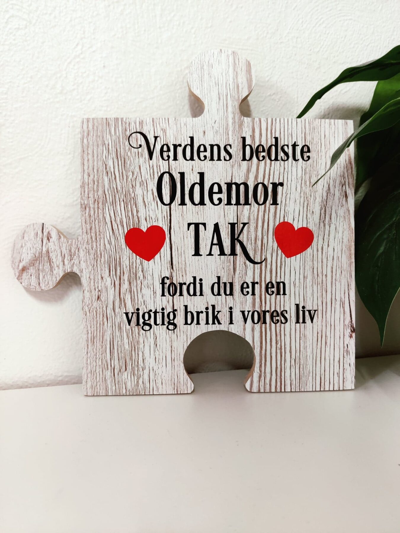 Puzzle brik til Verdens bedste Oldemor-vores liv Puzzle brik til Verdens bedste Oldemor-vores liv