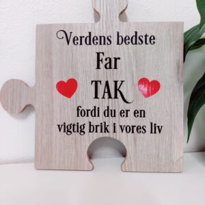 Puzzle brik til Verdens bedste Far-vores liv