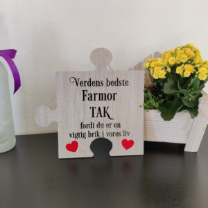 Puzzle brik til "Verdens bedste Farmor" - vores liv