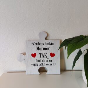 Puzzle brik til "Verdens bedste Mormor" - vores liv