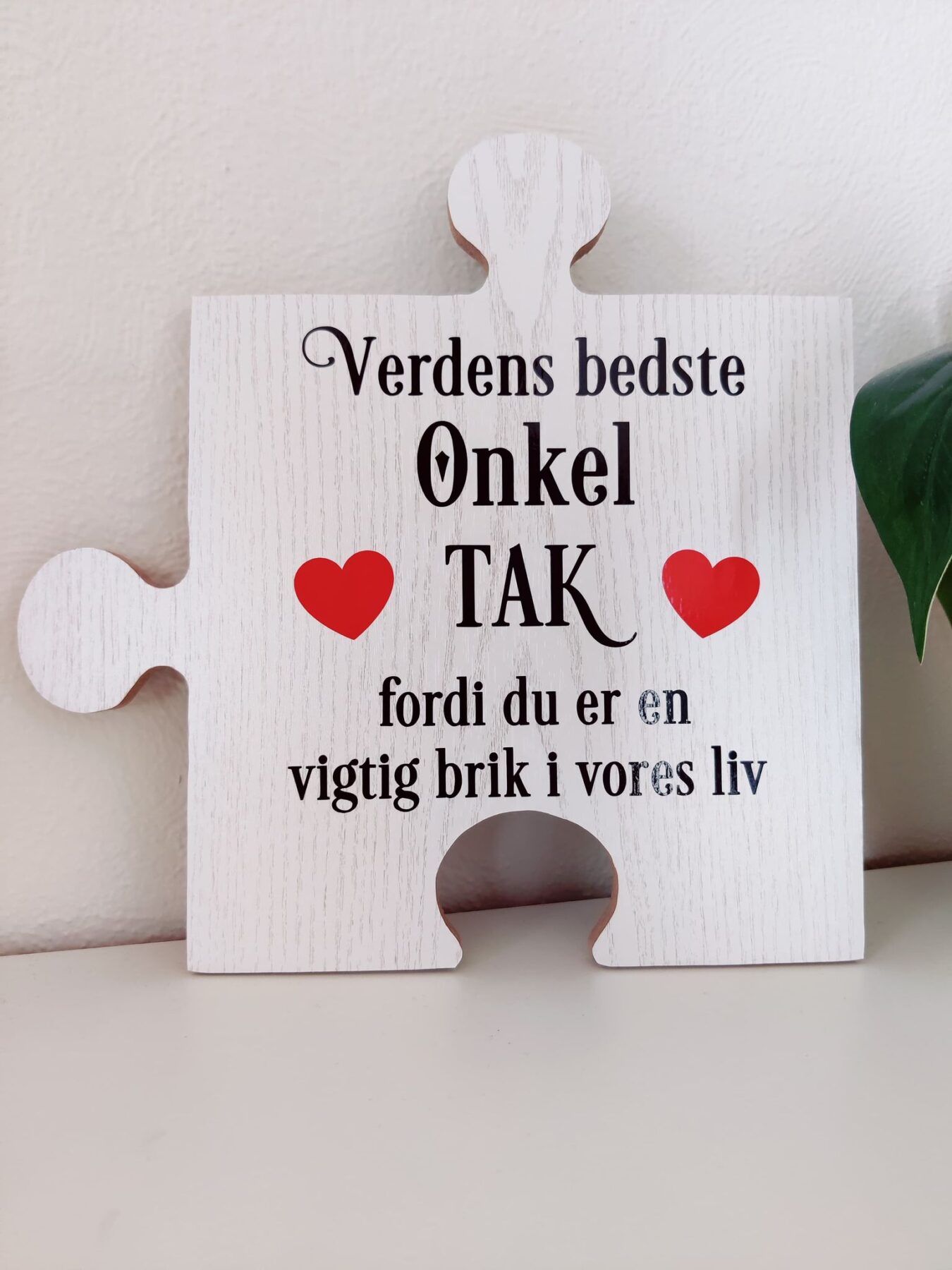 Puzzle brik til "Verdens bedste Onkel" - vores liv Puzzle brik til "Verdens bedste Onkel" - vores liv
