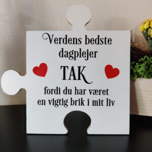 Puzzle brik til "Verdens bedste Dagplejer" - mit liv