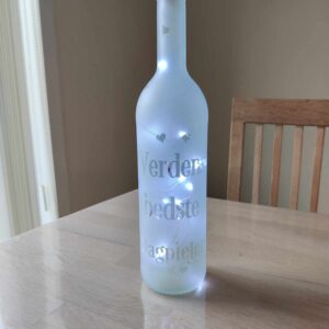 Lys flaske til verdens bedste dagplejer
